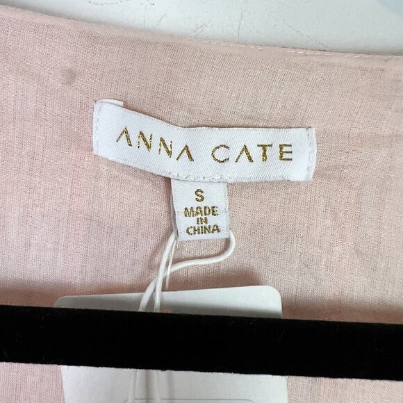 Anna Cate Dress Women S Veronica Metallic Peach Rose Gold Mini Dress - Picture 7 of 10